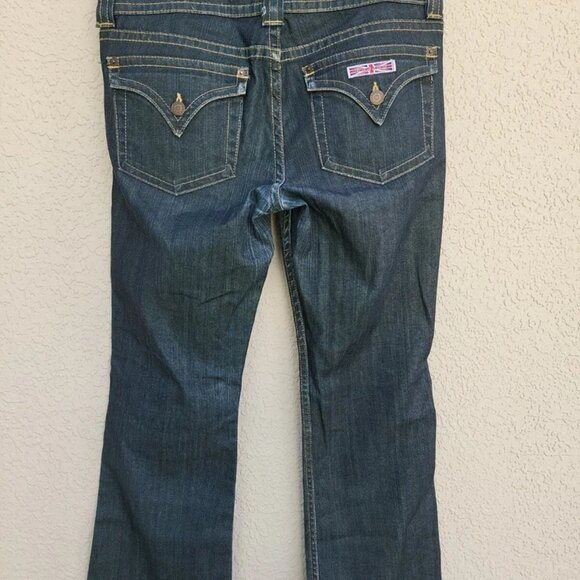 Hudson Woman's Dark Wash Mid-Rise Straight Leg Jeans Size 30 - Picture 3 of 4